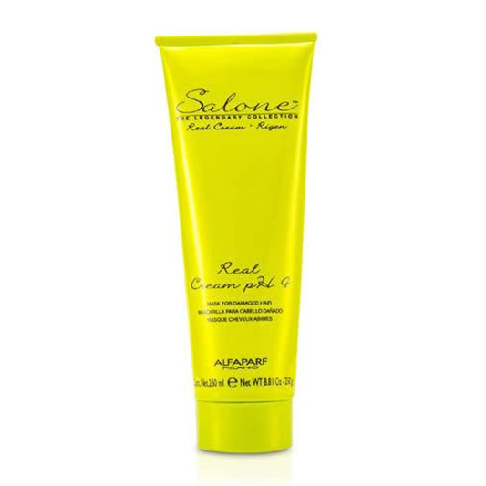 MASCARILLA PARA/CABELLO DAÑADO SALONE REAL CREAM PH4 250 GR. MARCA ALFAPARF